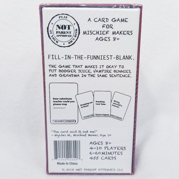 Not Parent Approved Card Game - New/Sealed - Picture 3 of 7